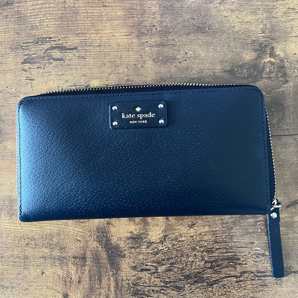 Kate Spade Grove Street Neda Zip Around Wallet Black